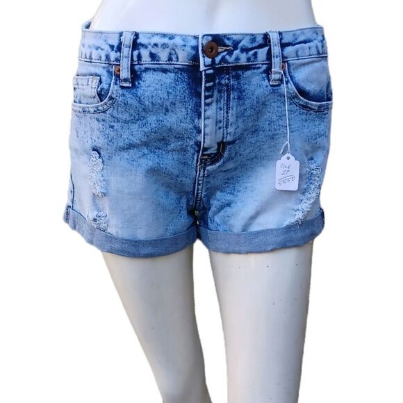 Forever 21 Pants - 55503.Forever21 Bleached Jean Short Shorts Size 27